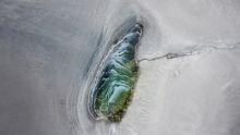 image: Une goutte d'eau sur un volcan