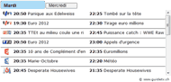 Liste 2 programmes